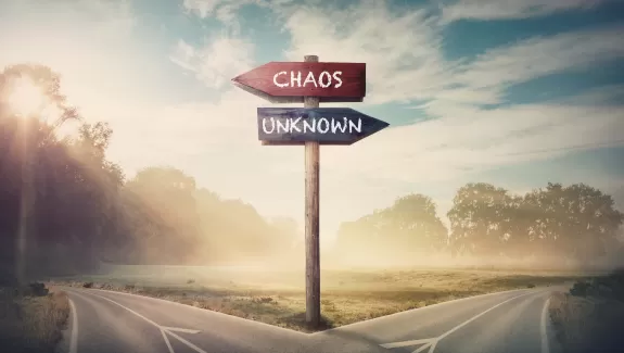 Cross road with Chaos and Unknown directions