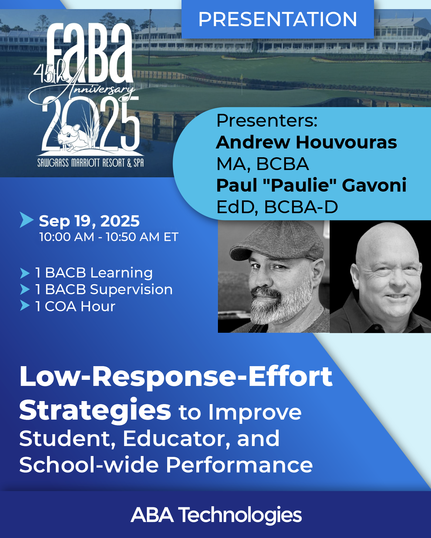 Andrew and Paulie FABA 2025 Presentation