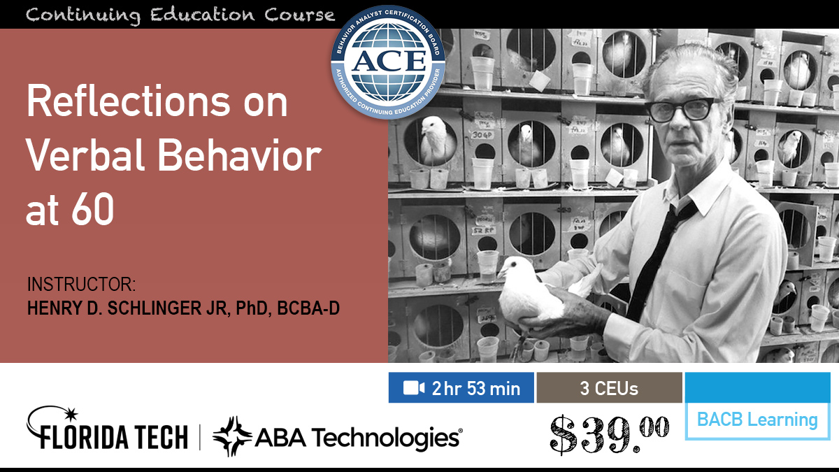 Reflections on Verbal Behavior at 60 Pic