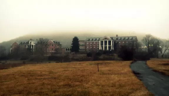 DeJarnette Sanitarium in the Fog, Virginia