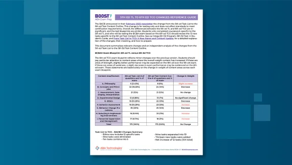 5th ed to 6th ed TCO Reference Resource