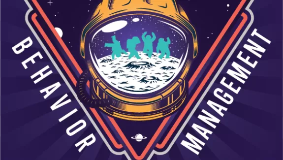 OBM Specialist Space Helmet with dancing on Moon Image