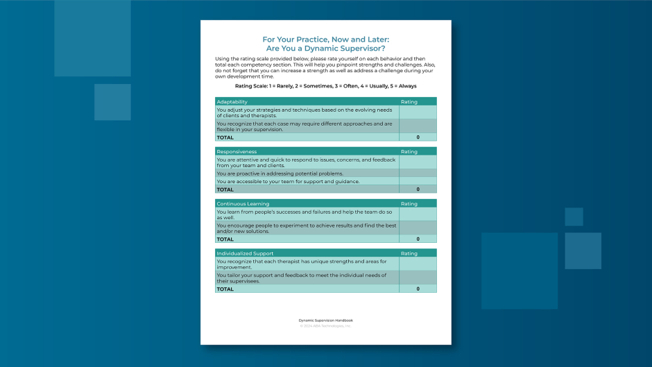 Are you a Dynamic Supervisor Assessment Resource