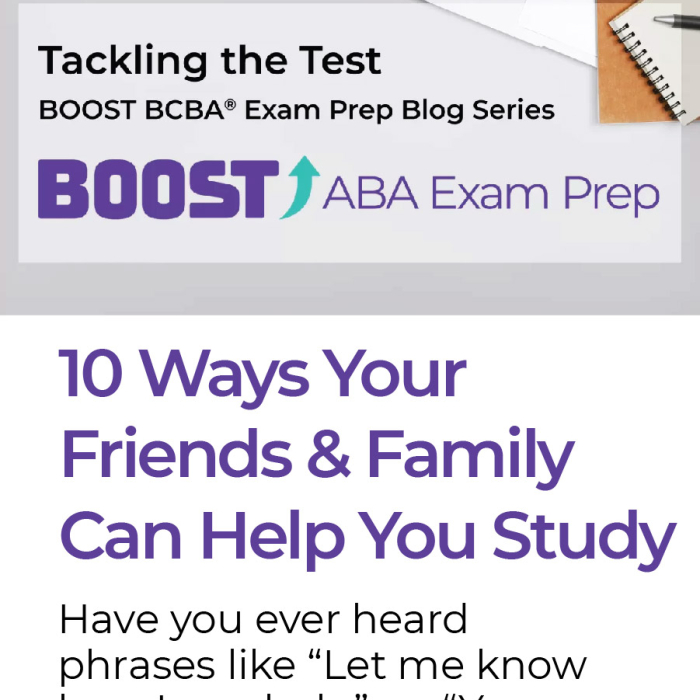 10 ways your friends and family can help you study blog
