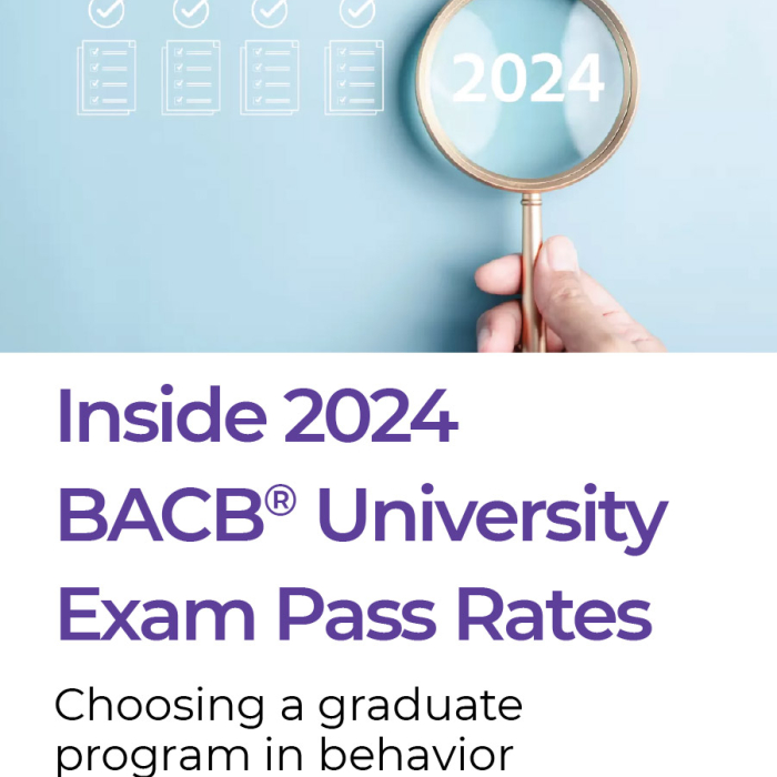 Inside 2024 BACB® University Exam Pass Rates. click to read blog