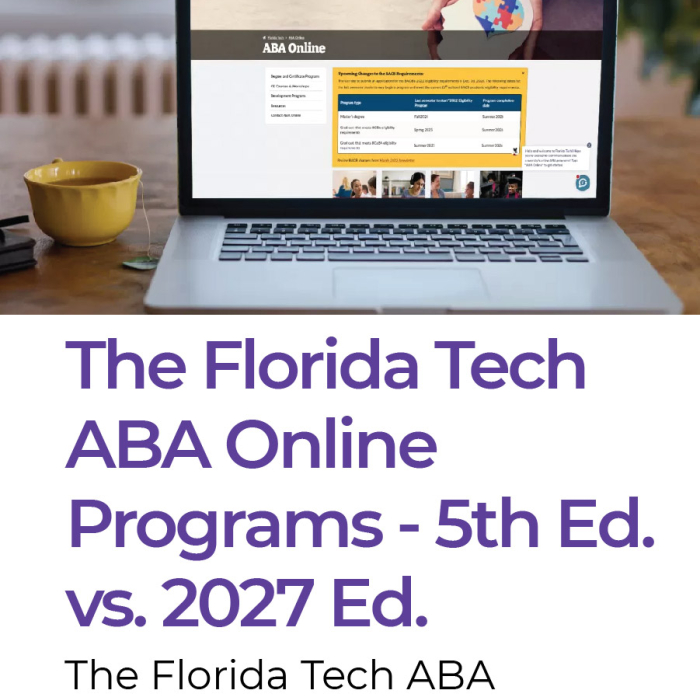 The Florida Tech ABA Online Programs 5th vs 2027 edition blogs