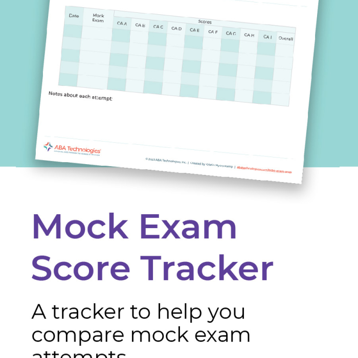 Mock exam score tracker tool