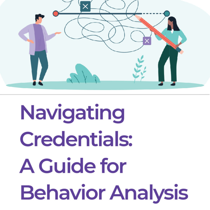 Navigating Credentials Blog Two illustrated people finding the right path