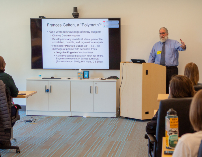 Tom Freeman presenting about the history of Behavior Science at Faison Center in Richmond, VA