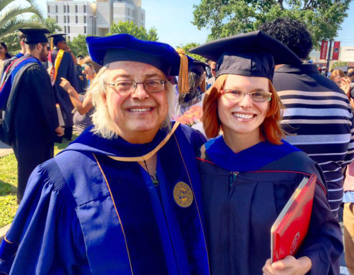 Jose Martinez-Diaz and April Rowland at Florida Tech graduation