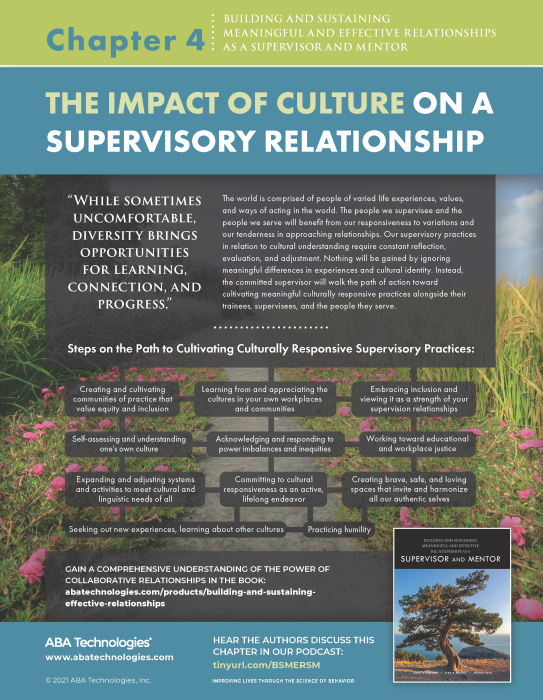 Building and Sustaining Meaningful and Effective relationships as a supervisor and mentor chapter 4 part 1 infographic