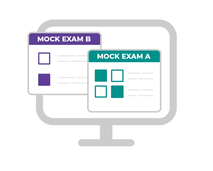 mock exam a and b bundle icon