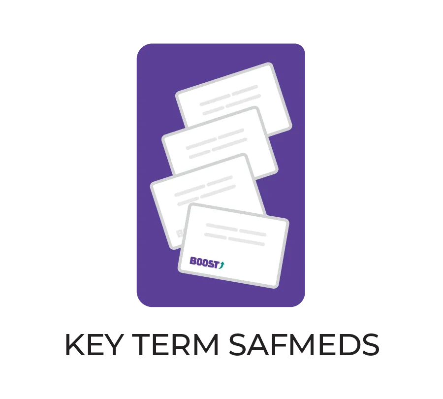 Key Term S.A.F.M.E.D.S. fluency flashcards graphic