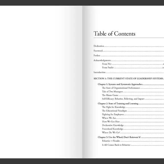 Deliberate Coaching Business Edition TOC Image