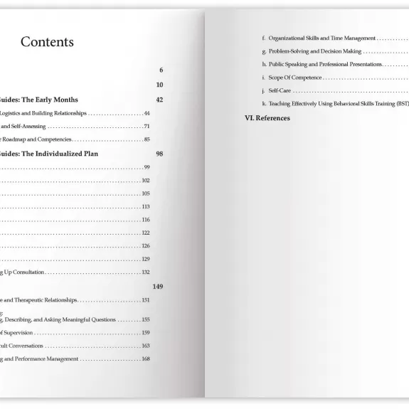 New Supervisor Workbook About PB Contents Page Image