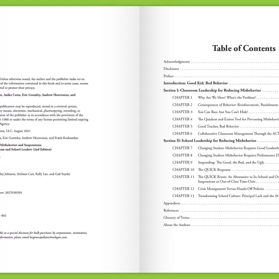 Quic Responses Table of Contents