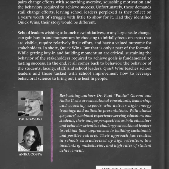 Quick Wins 2nd Edition Back cover Image