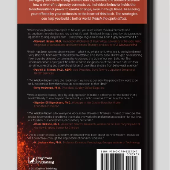 The Wisdom Factor Paperback Back Image